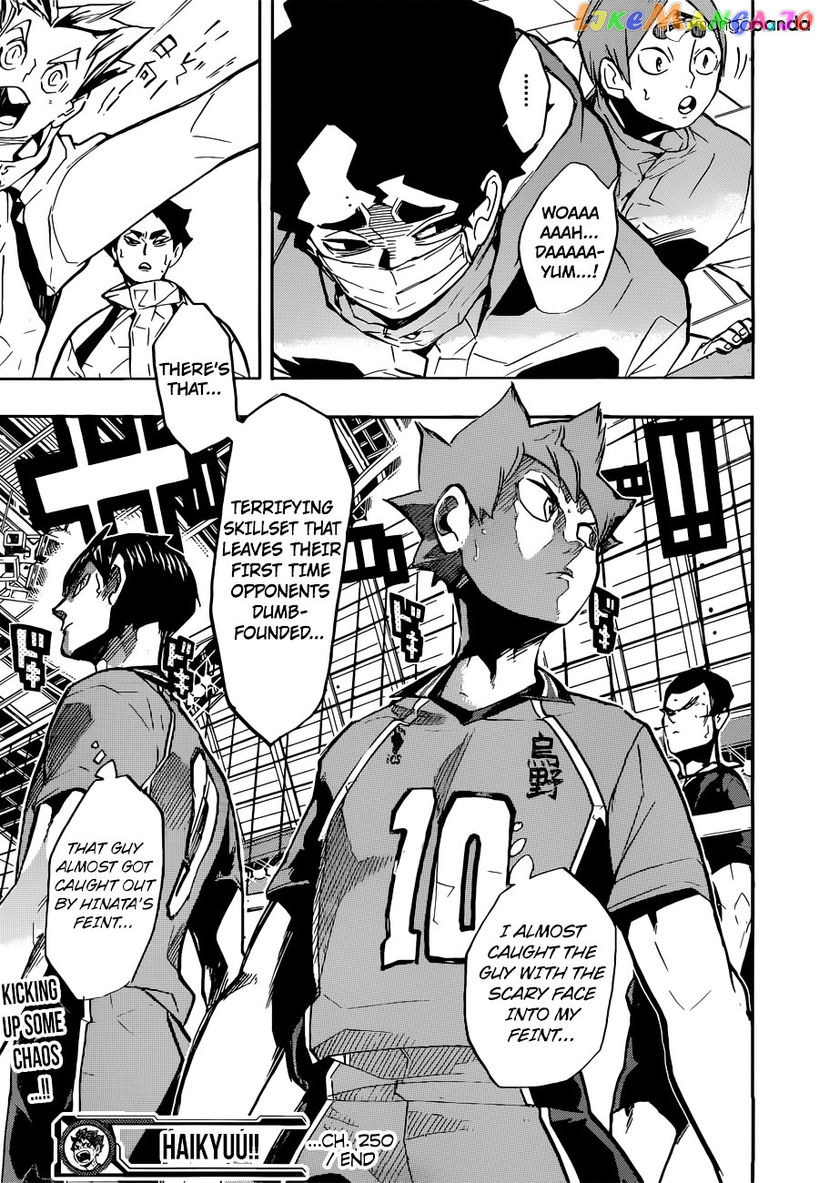 Haikyuu!!, Chapter 250 image 17